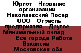 Юрист › Название организации ­ Николаевский Посад, ООО › Отрасль предприятия ­ Другое › Минимальный оклад ­ 20 000 - Все города Работа » Вакансии   . Московская обл.,Бронницы г.